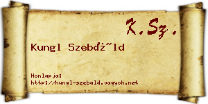 Kungl Szebáld névjegykártya